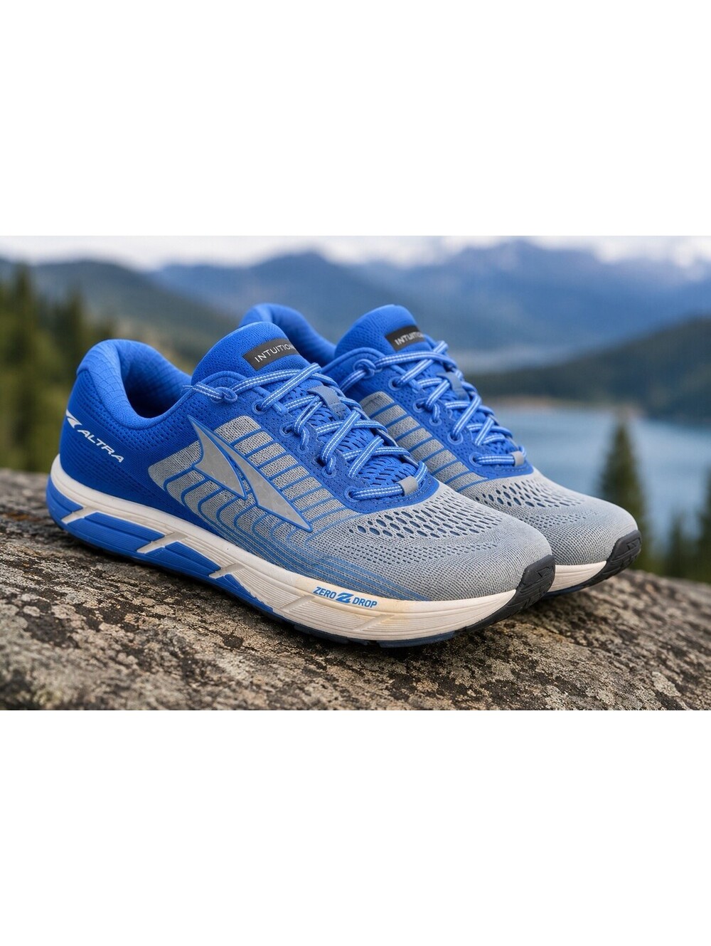 Altra Intuition 4.5 Women’s Size 8 Blue Gray Zero Drop Running Shoes Athletic